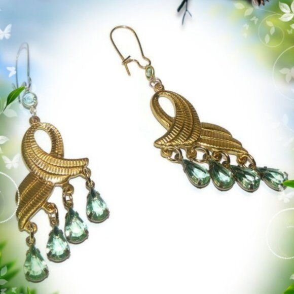 Handcrafted Chandelier Earrings - Picture 2 of 6